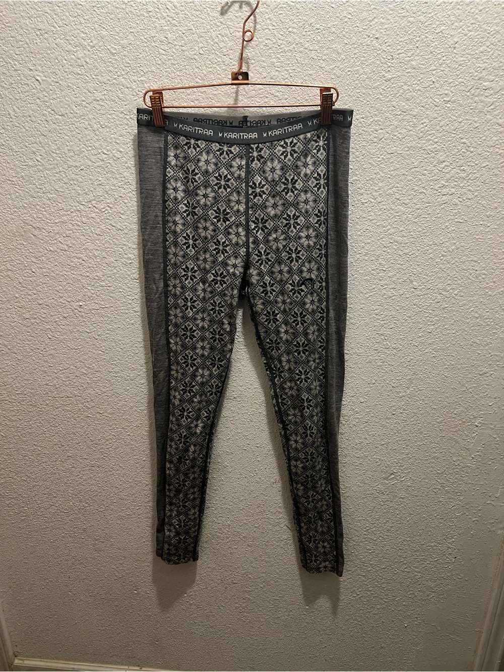 Kari Traa Grey & Light Gray Nordic Panel Leggings - Picture 1 of 5